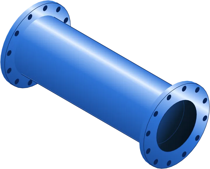 Flanged spool