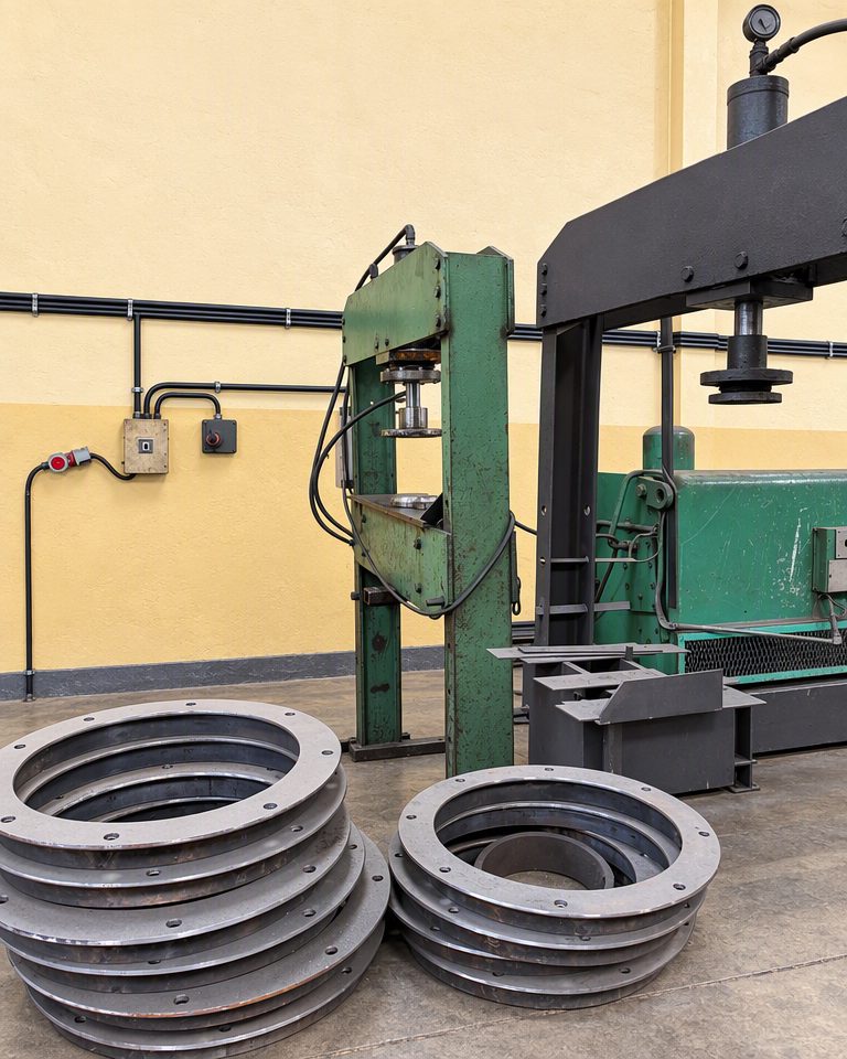 Flange rings, cut from plate