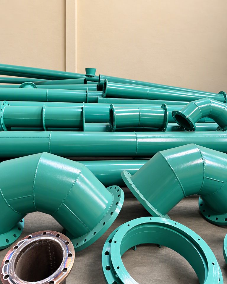 Finished, epoxy-coated fittings